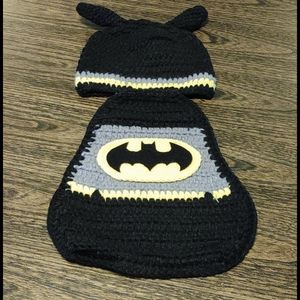 Crotchet batman newborn picture prop